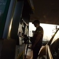 Doug using pay at the pump in Israel